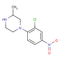 392710-17-7 1-(2-chloro-4-nitrophenyl)-3-methylpiperazine chemical structure