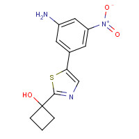 1312535-27-5 1-[5-(3-amino-5-nitrophenyl)-1,3-thiazol-2-yl]cyclobutan-1-ol chemical structure