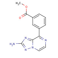 1360612-90-3 methyl 3-(2-amino-[1,2,4]triazolo[1,5-a]pyrazin-8-yl)benzoate chemical structure