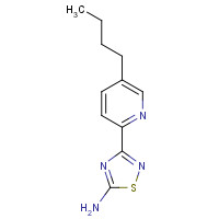 1179360-62-3 3-(5-butylpyridin-2-yl)-1,2,4-thiadiazol-5-amine chemical structure