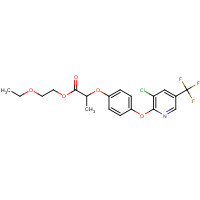 87237-48-7 2-ethoxyethyl 2-[4-[3-chloro-5-(trifluoromethyl)pyridin-2-yl]oxyphenoxy]propanoate chemical structure
