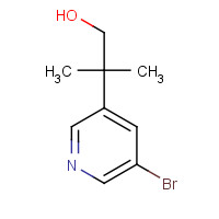 1240605-07-5 2-(5-bromopyridin-3-yl)-2-methylpropan-1-ol chemical structure