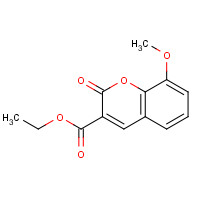 1729-02-8 ethyl 8-methoxy-2-oxochromene-3-carboxylate chemical structure