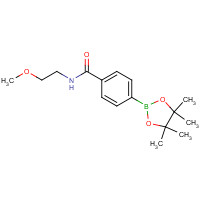 1073353-60-2 N-(2-methoxyethyl)-4-(4,4,5,5-tetramethyl-1,3,2-dioxaborolan-2-yl)benzamide chemical structure