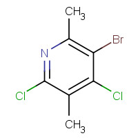 1256254-36-0 5-bromo-2,4-dichloro-3,6-dimethylpyridine chemical structure