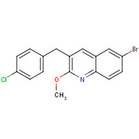 918519-49-0 6-bromo-3-[(4-chlorophenyl)methyl]-2-methoxyquinoline chemical structure