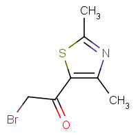 7520-91-4 2-bromo-1-(2,4-dimethyl-1,3-thiazol-5-yl)ethanone chemical structure