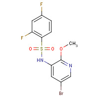 1086063-46-8 N-(5-bromo-2-methoxypyridin-3-yl)-2,4-difluorobenzenesulfonamide chemical structure