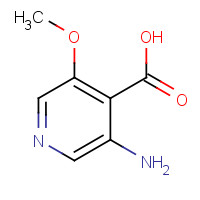 82673-73-2 3-amino-5-methoxypyridine-4-carboxylic acid chemical structure