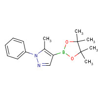 849776-88-1 5-methyl-1-phenyl-4-(4,4,5,5-tetramethyl-1,3,2-dioxaborolan-2-yl)pyrazole chemical structure