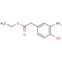 86818-19-1 ethyl 2-(3-amino-4-hydroxyphenyl)acetate chemical structure
