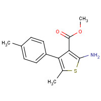 350997-34-1 methyl 2-amino-5-methyl-4-(4-methylphenyl)thiophene-3-carboxylate chemical structure