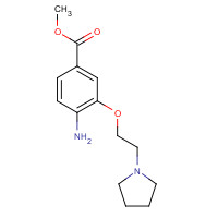 1216144-08-9 methyl 4-amino-3-(2-pyrrolidin-1-ylethoxy)benzoate chemical structure