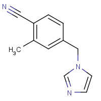 1345412-19-2 4-(imidazol-1-ylmethyl)-2-methylbenzonitrile chemical structure