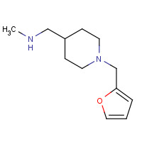 934570-57-7 1-[1-(furan-2-ylmethyl)piperidin-4-yl]-N-methylmethanamine chemical structure