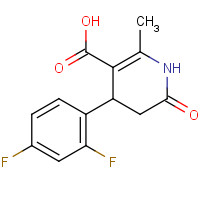 487057-91-0 4-(2,4-difluorophenyl)-6-methyl-2-oxo-3,4-dihydro-1H-pyridine-5-carboxylic acid chemical structure