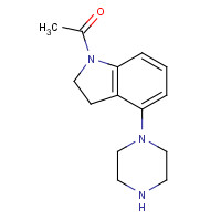 84807-24-9 1-(4-piperazin-1-yl-2,3-dihydroindol-1-yl)ethanone chemical structure