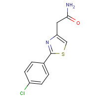 17969-36-7 2-[2-(4-chlorophenyl)-1,3-thiazol-4-yl]acetamide chemical structure