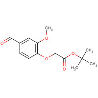 179002-91-6 tert-butyl 2-(4-formyl-2-methoxyphenoxy)acetate chemical structure