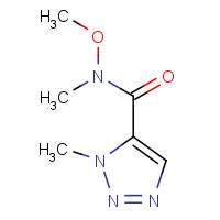 1599529-75-5 N-methoxy-N,3-dimethyltriazole-4-carboxamide chemical structure