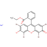21514-87-4 sodium;2,4,5,7-tetrabromo-9-(2-ethoxycarbonylphenyl)-6-oxoxanthen-3-olate chemical structure