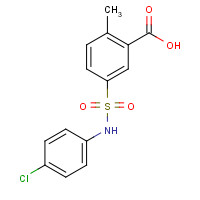 104941-53-9 5-[(4-chlorophenyl)sulfamoyl]-2-methylbenzoic acid chemical structure