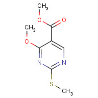 15400-57-4 methyl 4-methoxy-2-methylsulfanylpyrimidine-5-carboxylate chemical structure