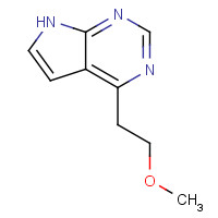 1384953-50-7 4-(2-methoxyethyl)-7H-pyrrolo[2,3-d]pyrimidine chemical structure