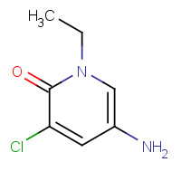 1441737-63-8 5-amino-3-chloro-1-ethylpyridin-2-one chemical structure