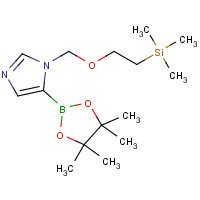 1319255-50-9 trimethyl-[2-[[5-(4,4,5,5-tetramethyl-1,3,2-dioxaborolan-2-yl)imidazol-1-yl]methoxy]ethyl]silane chemical structure