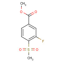 1215074-49-9 methyl 3-fluoro-4-methylsulfonylbenzoate chemical structure