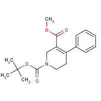 221141-77-1 1-O-tert-butyl 5-O-methyl 4-phenyl-3,6-dihydro-2H-pyridine-1,5-dicarboxylate chemical structure