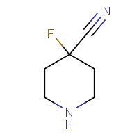 1263281-75-9 4-fluoropiperidine-4-carbonitrile chemical structure