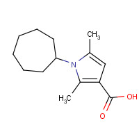 1098354-37-0 1-cycloheptyl-2,5-dimethylpyrrole-3-carboxylic acid chemical structure