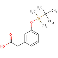 114774-44-6 2-[3-[tert-butyl(dimethyl)silyl]oxyphenyl]acetic acid chemical structure