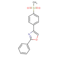 1207747-15-6 4-(4-methylsulfonylphenyl)-2-phenyl-1,3-oxazole chemical structure