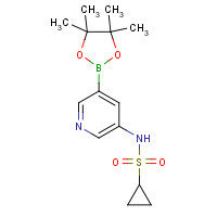 1083327-53-0 N-[5-(4,4,5,5-tetramethyl-1,3,2-dioxaborolan-2-yl)pyridin-3-yl]cyclopropanesulfonamide chemical structure