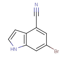 374633-26-8 6-bromo-1H-indole-4-carbonitrile chemical structure