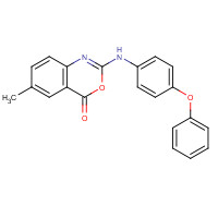 282529-91-3 6-methyl-2-(4-phenoxyanilino)-3,1-benzoxazin-4-one chemical structure