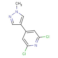 1239362-90-3 2,6-dichloro-4-(1-methylpyrazol-4-yl)pyridine chemical structure