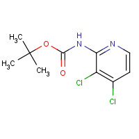 1203499-43-7 tert-butyl N-(3,4-dichloropyridin-2-yl)carbamate chemical structure