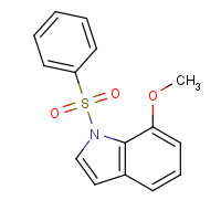 146073-32-7 1-(benzenesulfonyl)-7-methoxyindole chemical structure