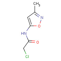 69000-39-1 2-chloro-N-(3-methyl-1,2-oxazol-5-yl)acetamide chemical structure