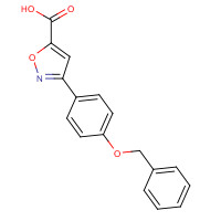 901929-01-9 3-(4-phenylmethoxyphenyl)-1,2-oxazole-5-carboxylic acid chemical structure