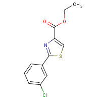 132089-34-0 ethyl 2-(3-chlorophenyl)-1,3-thiazole-4-carboxylate chemical structure