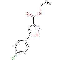 81282-12-4 ethyl 5-(4-chlorophenyl)-1,2-oxazole-3-carboxylate chemical structure