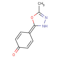 25877-46-7 4-(5-methyl-3H-1,3,4-oxadiazol-2-ylidene)cyclohexa-2,5-dien-1-one chemical structure