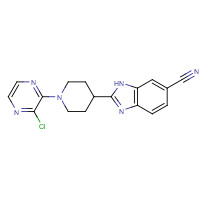 1350356-22-7 2-[1-(3-chloropyrazin-2-yl)piperidin-4-yl]-3H-benzimidazole-5-carbonitrile chemical structure