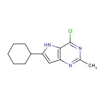 237435-49-3 4-chloro-6-cyclohexyl-2-methyl-5H-pyrrolo[3,2-d]pyrimidine chemical structure