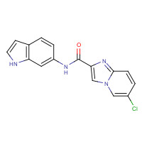 951998-76-8 6-chloro-N-(1H-indol-6-yl)imidazo[1,2-a]pyridine-2-carboxamide chemical structure